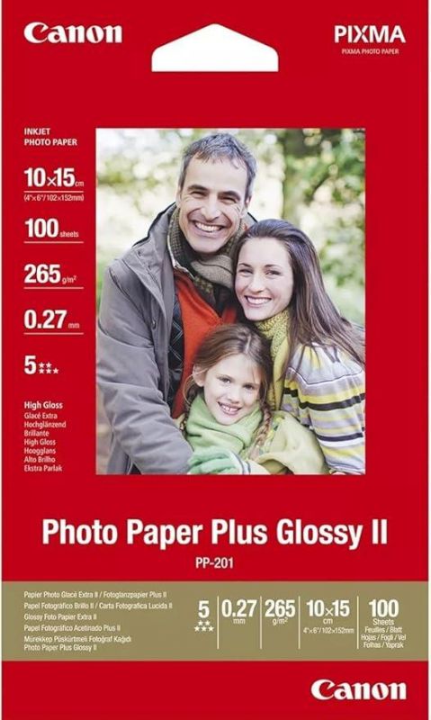 Папір Canon 4"x6" Photo Paper Glossy PP-201, 100арк.