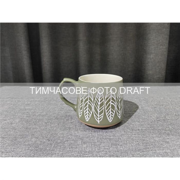 Чашка Ardesto Ilda, 500мл, кераміка, зелений