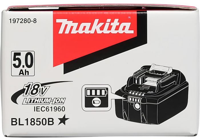 Акумулятор Makita BL1850B LXT 18В 5А·год 0.63кг