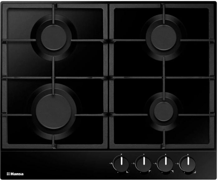 Варильна поверхня Hansa газова, 60см, чавун, чорний