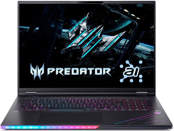 Ноутбук Acer Predator Helios 18 PH18-73 18" WQUXGA IPS, Intel U9-275HX, 192GB, F5TB, NVD5090-24, Win11P, чорний