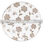 Тарілка десертна Ardesto Ravenna, 19см, порцеляна, біло-бежевий