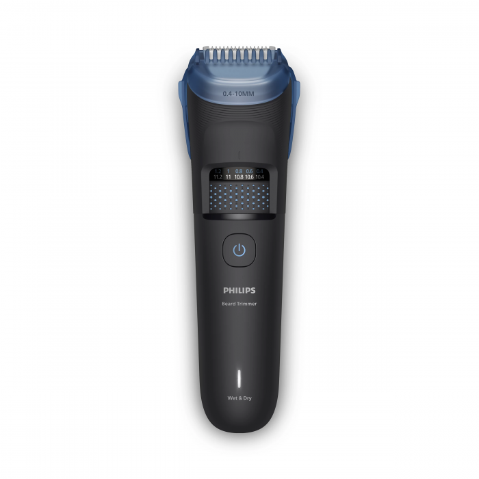 Тример Philips Series 5000, для бороди і вусів, акум., сталь, чорний