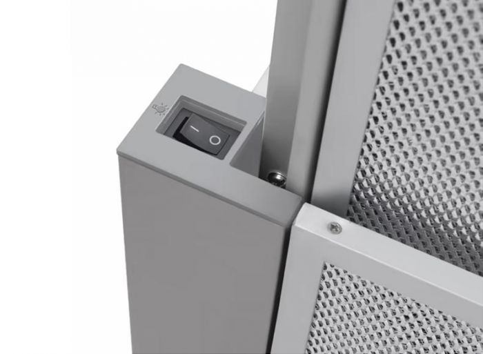 Витяжка Hansa телескопічна, 60см, 242м.куб/год, нержавіюча сталь