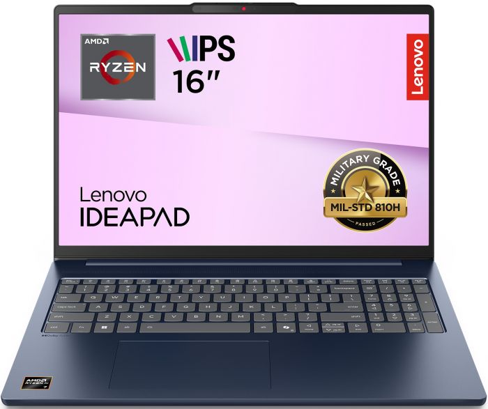 Ноутбук Lenovo IdeaPad Slim 5-16ARP10 16" WUXGA  AG, AMD R5-7535HS, 16GB, F512GB, UMA, DOS, синій