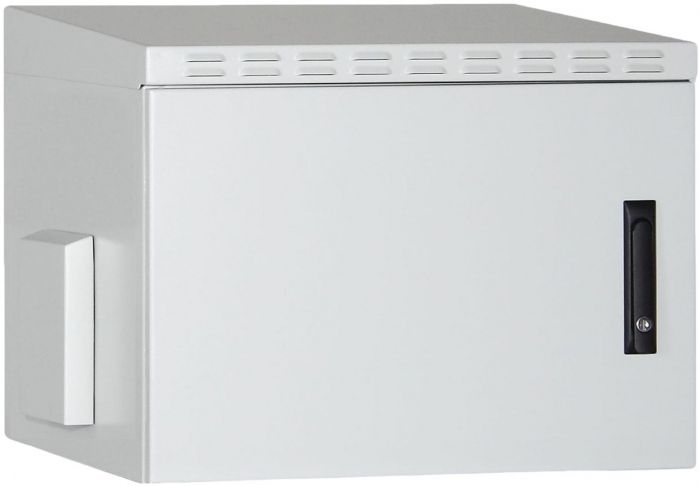 Шафа DIGITUS 19", 12U, вулична, металеві двері, 600x600 мм, 100кг максимально, IP55, сіра