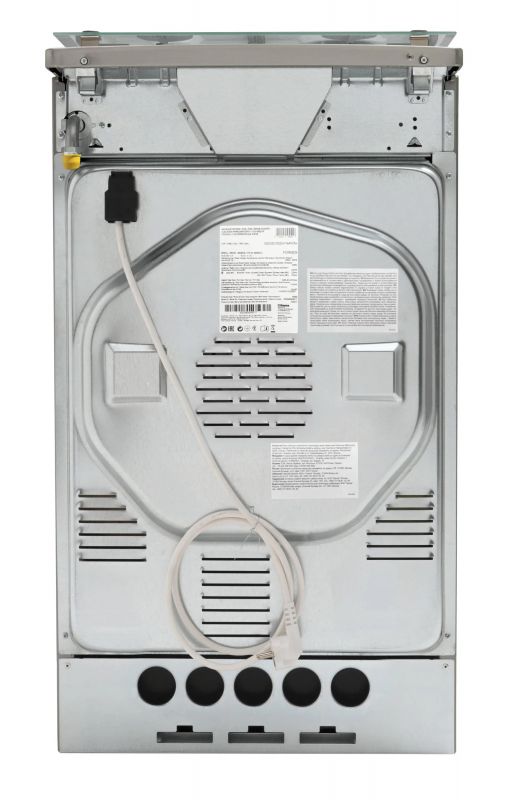 Плита комбінована Hansa, 50х60см, 65л, чавун, газ контр., дисплей, сірий