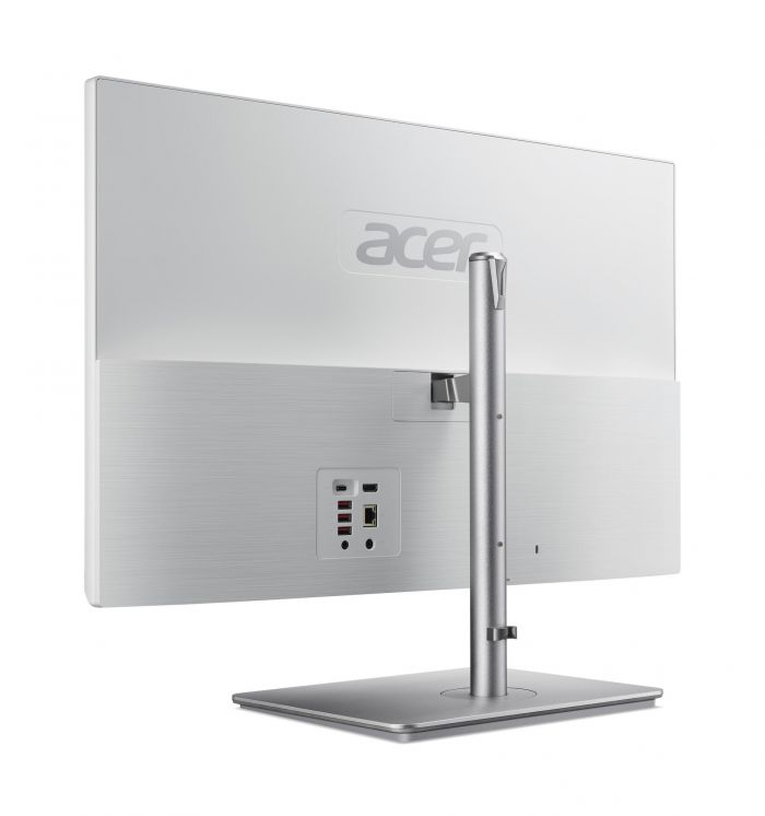 Комп'ютер персональний моноблок Acer Aspire C27-195ES 27" FHD Intel U7-155U, 32GB, F1TB, UMA, WiFi, кл+м, 3р, без ОС, сірий