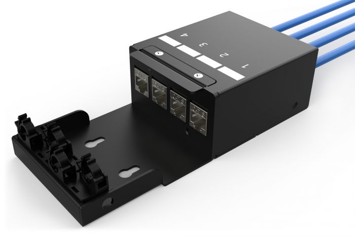 З'єднувальна коробка DIGITUS 4 порти Keystone