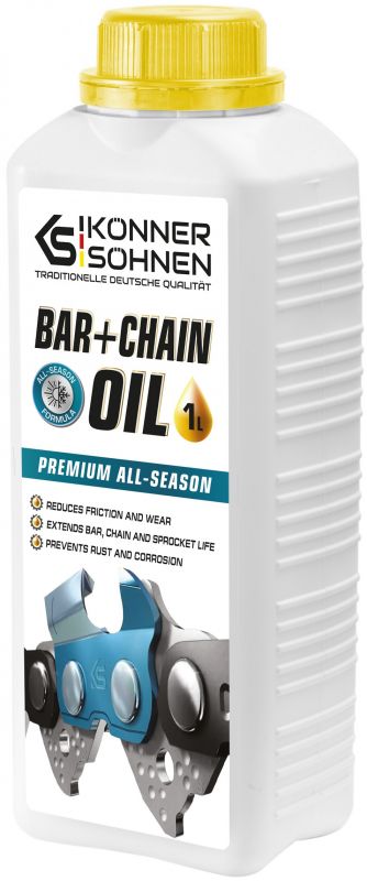 Олива для змащення пильних ланцюгів Konner&Sohnen KS BAR+CHAIN OIL 1л