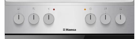 Плита Hansa електрична, 50х60см, 62л, нержавіюча сталь