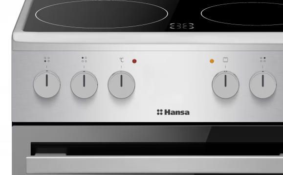 Плита Hansa електрична, 50х60см, 62л, нержавіюча сталь