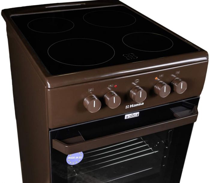 Плита електрична Hansa, 50х60см, 68л, коричневий