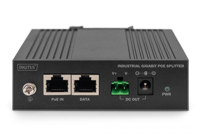Розгалужувач DIGITUS Gigabit Ethernet PoE splitter, Industrial, 60W