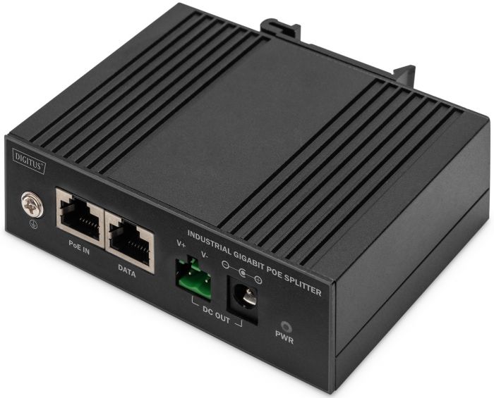 Розгалужувач DIGITUS Gigabit Ethernet PoE splitter, Industrial, 60W