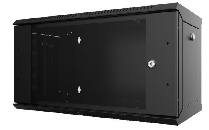 Шафа MIRSAN 19", 12U, WTC, 565x450 мм, максимально 80 кг, чорна