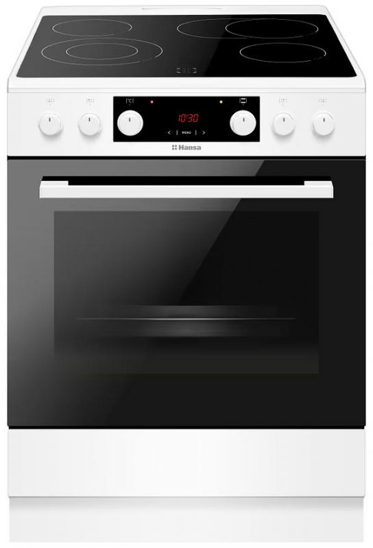 Плита електрична Hansa, 60х60см, 65л, дисплей, білий