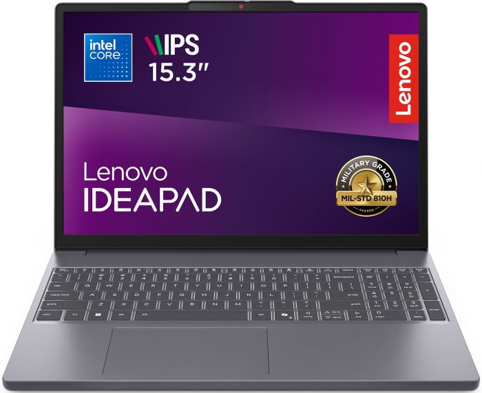 Ноутбук Lenovo IdeaPad Slim 3-15IRU10 15.3" WUXGA AG, Intel Core 3-100U, 16GB, F512GB, UMA, DOS, сірий