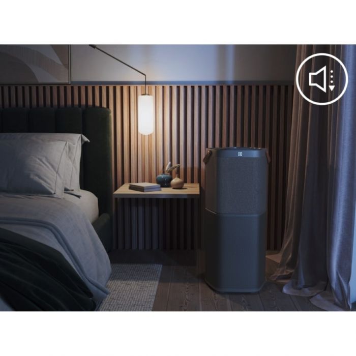 Очищувач повітря Electrolux, 145м2, 700м3/год, дисплей, 5-и шаровий HEPA фільтр, Wi-Fi, 9 режимів, сірий
