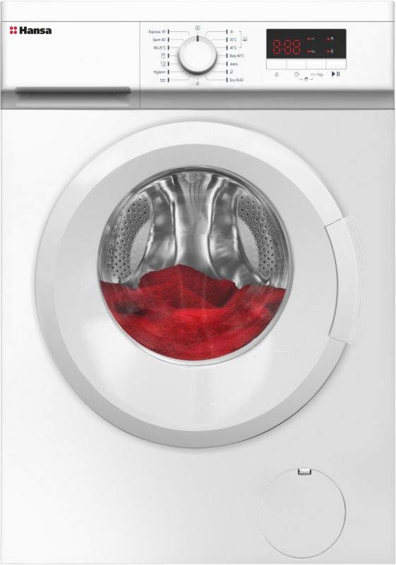 Пральна машина Hansa фронтальна, 7кг, 1200, A+++, 40см, дисплей, білий