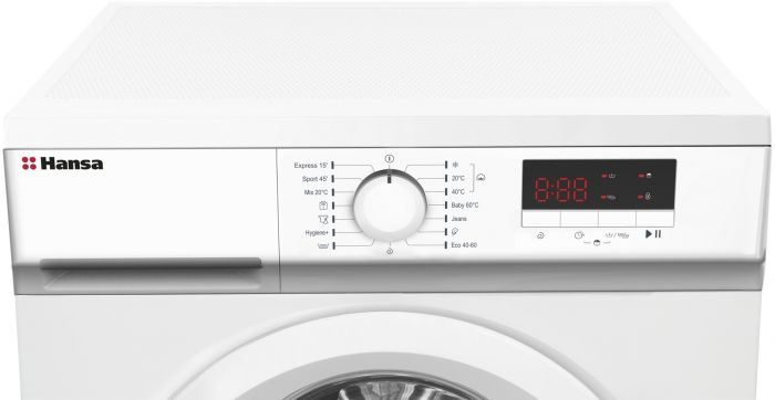 Пральна машина Hansa фронтальна, 7кг, 1200, A+++, 40см, дисплей, білий