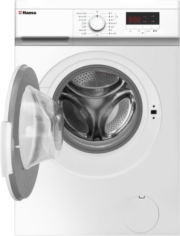 Пральна машина Hansa фронтальна, 8кг, 1400, A++, 57см, дисплей, білий