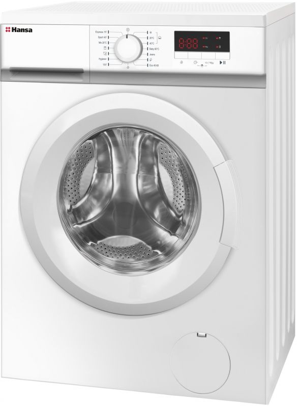 Пральна машина Hansa фронтальна, 8кг, 1400, A++, 57см, дисплей, білий