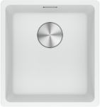 Мийка кухонна Franke Maris, фраграніт, прямокутник, без крила, 403х433х200мм, чаша - 1, монтаж під стільницю, MRG 110-37, білий