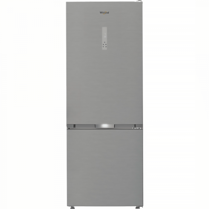 Холодильник Whirlpool з нижн. мороз., 192x70х70.5, холод.відд.-340л, мороз.відд.-150л, 2дв., А++, NF, інв., зона нульова, нерж
