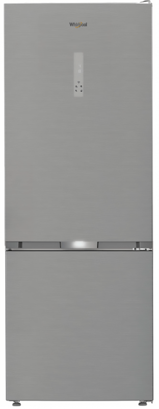 Холодильник Whirlpool з нижн. мороз., 192x70х70.5, холод.відд.-340л, мороз.відд.-150л, 2дв., А++, NF, інв., зона нульова, нерж
