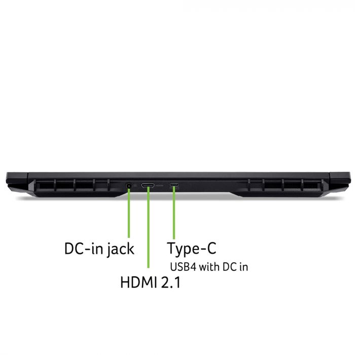 Ноутбук Acer Nitro V 17 ANV17-41 17.3" FHD IPS, AMD R7-260, 32GB, F1TB, NVD5060-8, Lin, чорний