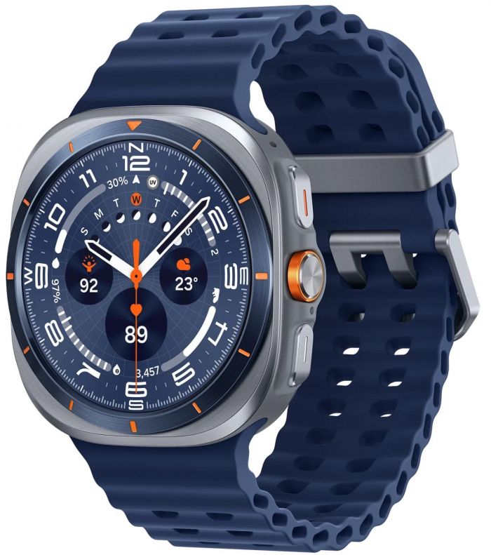 Смарт-годинник Samsung Galaxy Watch Ultra (2025) 47мм e-SIM (L705) 1.5", 480x480, sAMOLED, BT 5.3, NFC, 2/64ГБ, синій титановий