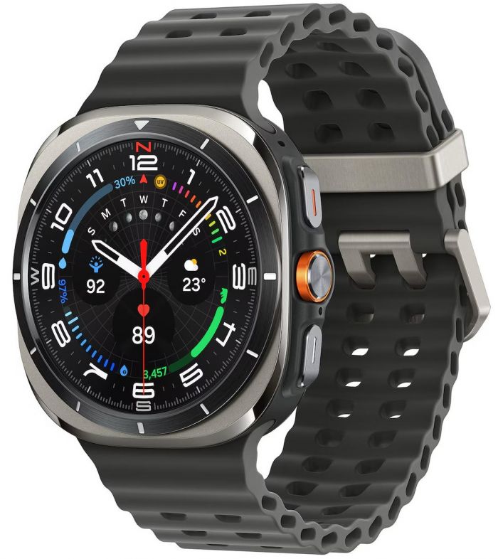 Смарт-годинник Samsung Galaxy Watch Ultra (2025) 47мм e-SIM (L705) 1.5", 480x480, sAMOLED, BT 5.3, NFC, 2/64ГБ, сріблястий титановий