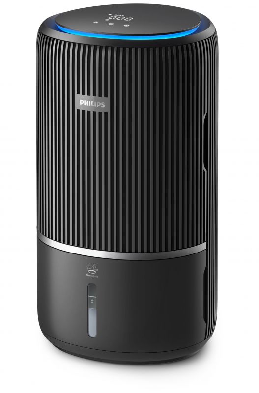 Очисник повітря Philips 2 в 1 PureProtect Water Series 3400, 78м2, 300м3/год, Nano, НЕРА,попередн.,угольний фільтр, Wi-Fi, датчик якості, температ,вологості, темно-сірий