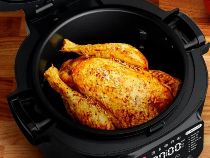 Мультиварка-мультипіч Tefal Multicook Actifry, 1334Вт, чаша-6л, сенсорне керув., 14 програм, метал/пластик, чорний