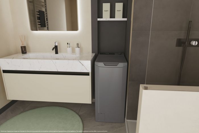 Пральна машина Candy вертикальна, 7кг, 1200, A+++, 60см, дисплей, cріблястий