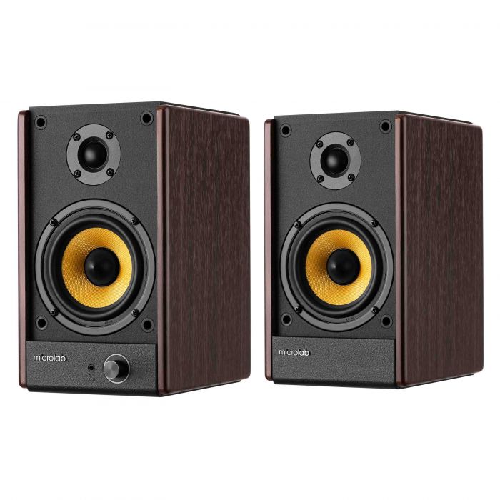 Акустична система MICROLAB SOLO 3 2.0, 40w, mini-jack/bluetooth, коричневий
