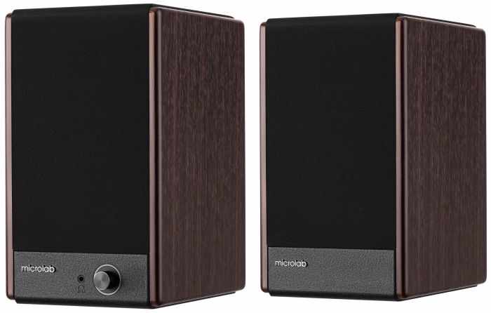 Акустична система MICROLAB SOLO 3 2.0, 40w, mini-jack/bluetooth, коричневий