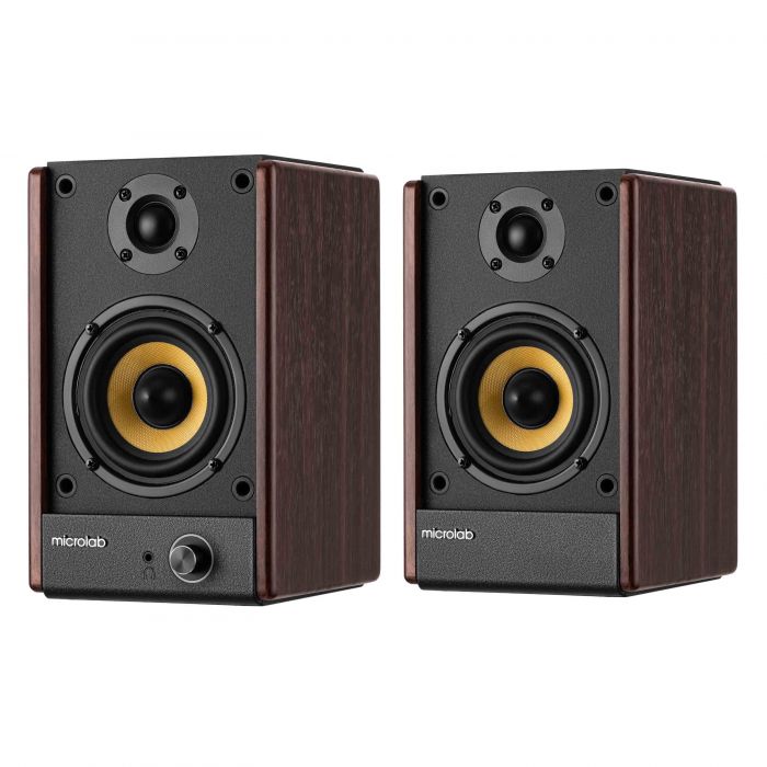 Акустична система MICROLAB SOLO 4 2.0, 60w, mini-jack/bluetooth, коричневий