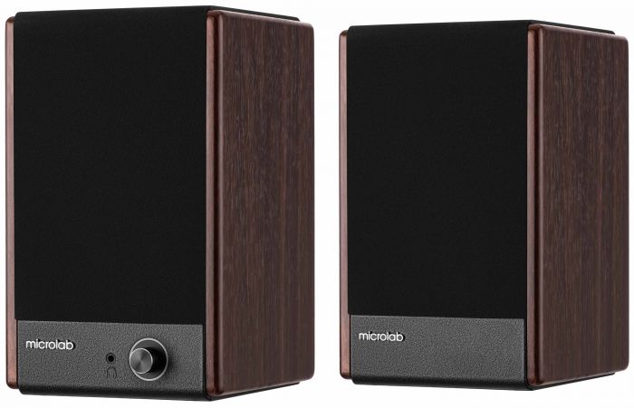 Акустична система MICROLAB SOLO 4 2.0, 60w, mini-jack/bluetooth, коричневий