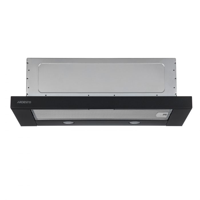 Витяжка ARDESTO телескопічна HT-F700MBL, 60см, 450м3ч, метал, 2х1Вт LED, кнопкове, чорний