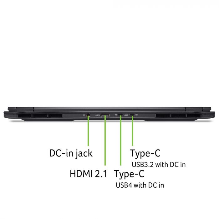 Ноутбук Acer Nitro 16S AN16S-61 16" WQXGA IPS, AMD R9-365, 32GB, F2TB, NVD5070-8, Lin, чорний