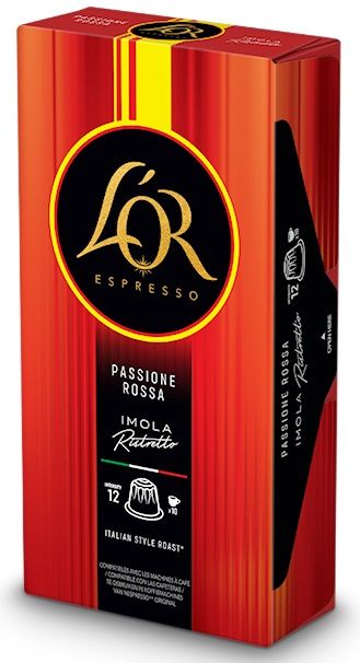Кава L`OR капсули  Rossa Imola Ristretto, 100% арабіка, 10шт, Nespresso