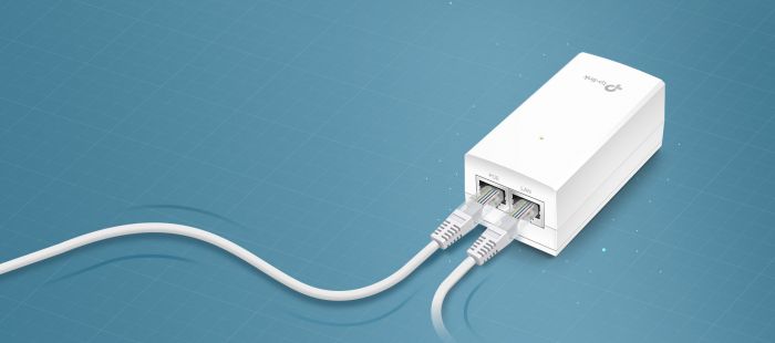 Інжектор PoE TP-LINK POE4818G 1xGE, 1xGE PoE, 18Вт, Пасивний