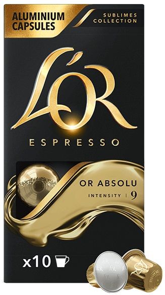 Кава L`OR капсули  Espresso Or Absolu, 100% арабіка, 10шт, Nespresso