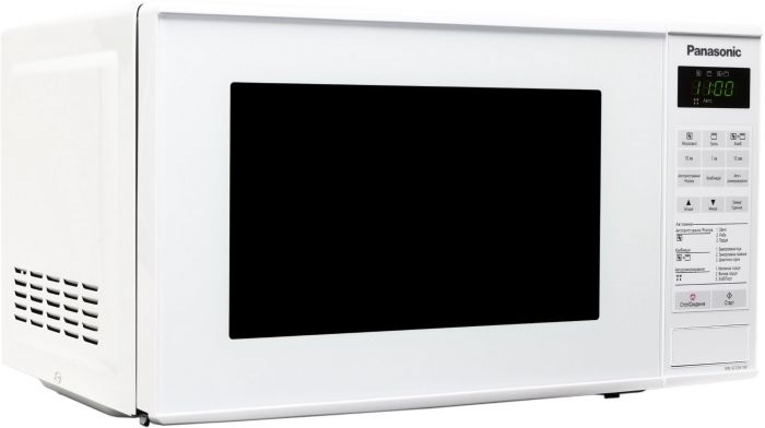 Мікрохвильова піч Panasonic, 20л, 800Вт, гриль, дисплей, білий