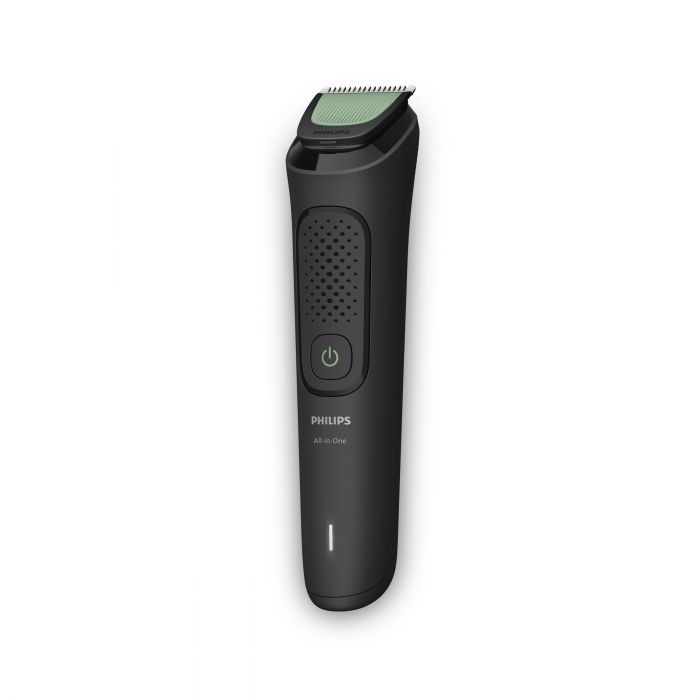 Тример Philips All-in-One Trimmer 3000 Series, для обличчя, голови, носа, акум., насадок-7, сталь, чорний