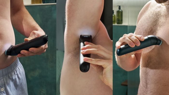 Тример Philips Series 7000, для тіла та інтимних зон, акум., насадок-5, сталь, чорний