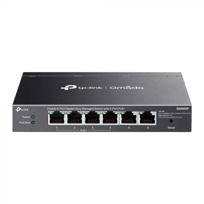 Комутатор TP-LINK ES206GP  6xGE (4xPoE), 65W, WebSmart