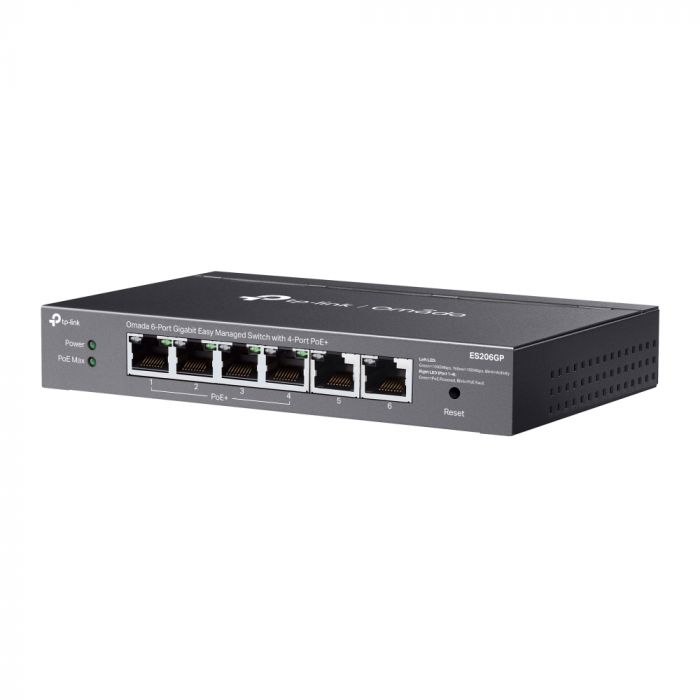 Комутатор TP-LINK ES206GP  6xGE (4xPoE), 65W, WebSmart